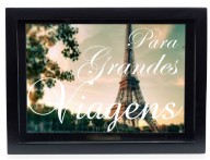 QUADRO COFRE DECORATIVO PARA GRANDES VIAGENS 